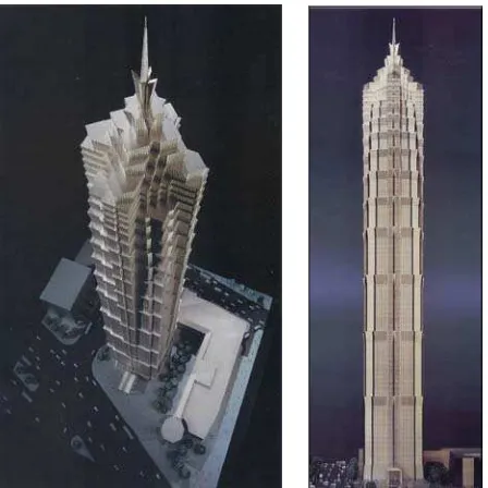 Gambar  8.  JIN MAO TOWER–Shanghai, China (421 M) Perencana: SOM (Skidmore-Owings&Merrill)-Chicago 