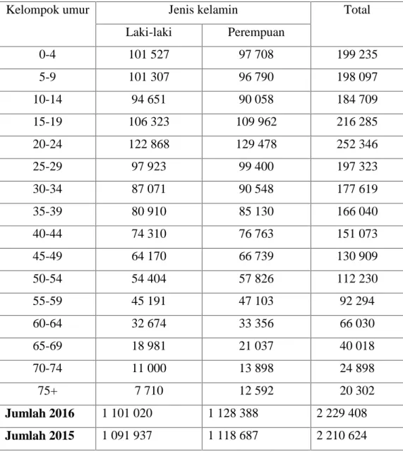 Tabel 4.2. Komposisi Penduduk Kota Medan