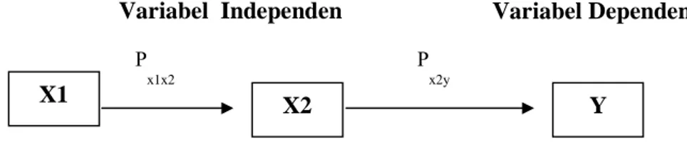 Gambar 2 Model konseptual hubungan antar variabel. 