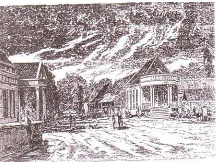 Gambar 5. Tampak samping Gouvernements Hôtel  yang diprakarsai oleh Daendels th. 1809
