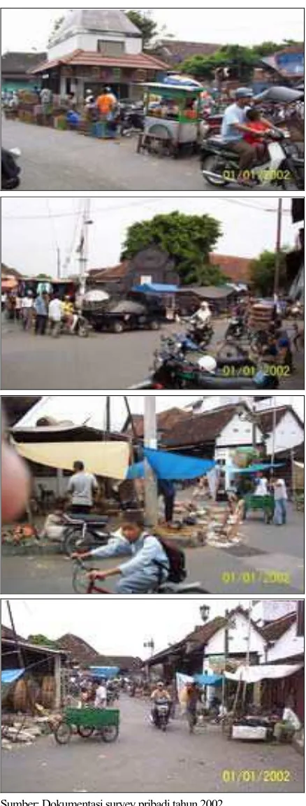 Gambar 3. Aktifitas perdagangan di sekitar Pasargede, akhir dari Jl. Kemasan  