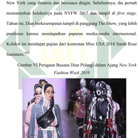 Gambar VI Peragaan Busana Dian Pelangi dalam Ajang New York 