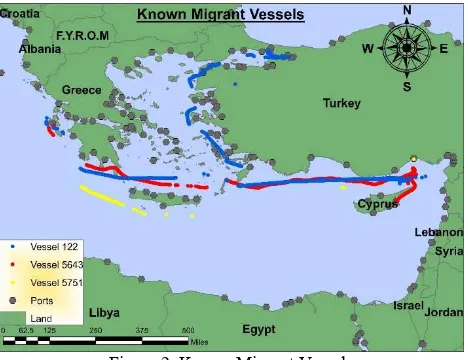Figure 2. Known Migrant Vessels 