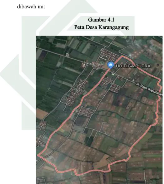 Gambar 4.1  Peta Desa Karangagung 