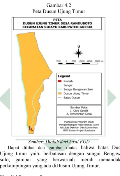 Gambar 4.2 Peta Dusun Ujung Timur