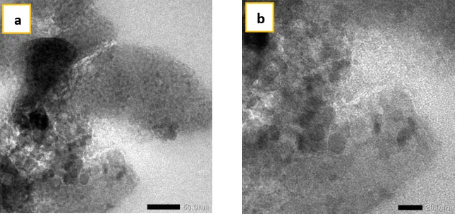 Gambar 4.4(a) F-CNPs di bawah lampu UV (b) Asam nitrat encer di bawah lampu UV 