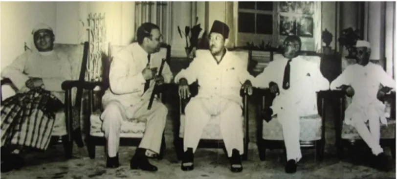 Gambar 3. Konferensi Panca Negara di Bogor, 1954. Kiri - kanan: 