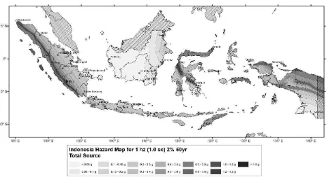 Figure 9. Map of 0period) .20 sec spectral acceleration of Indonesia for 2% probability of exceedance in 50 years (2500 years return  