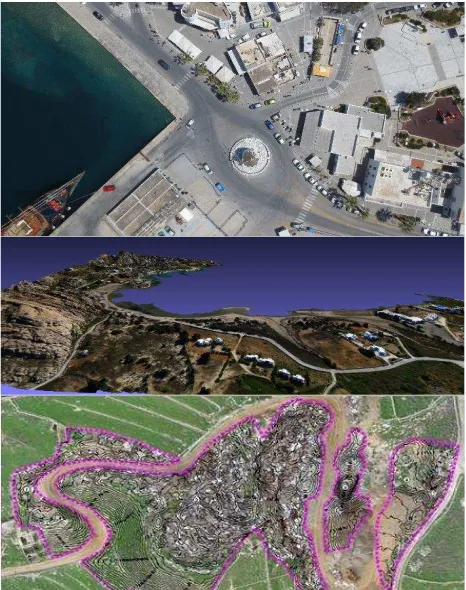 Figure 5: Drone’s data for the municipal proposal preparation concerning the municipal GIS and smart applications
