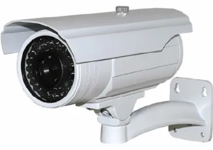 Figura  12 -  Câmera IP  externa fixa  com infravermelho