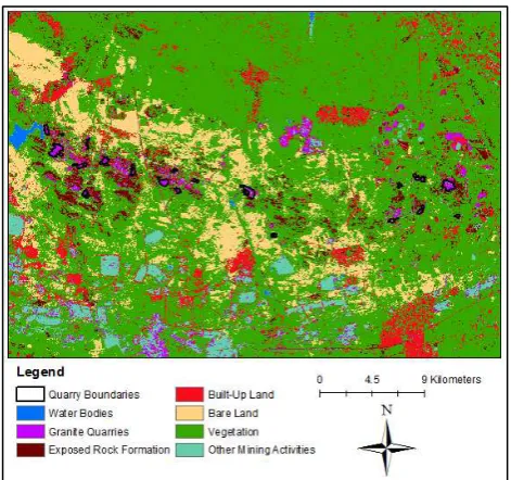 Figure 3: Supervised classified image of 2015 