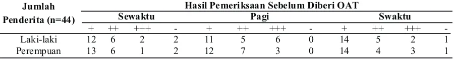 Tabel 2 Hasil Pemeriksaan Ulang Dahak pada Akhir Bulan Ke-2