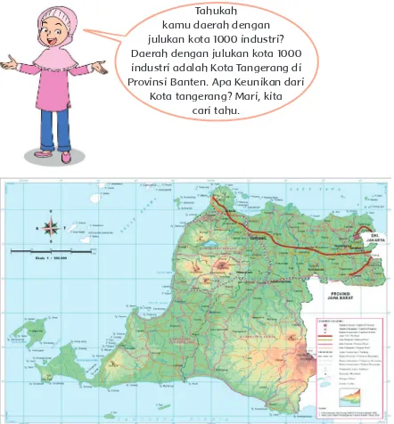Gambar peta provinsi banten 