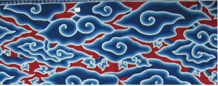 Gambar Batik motif awan dari Cirebon