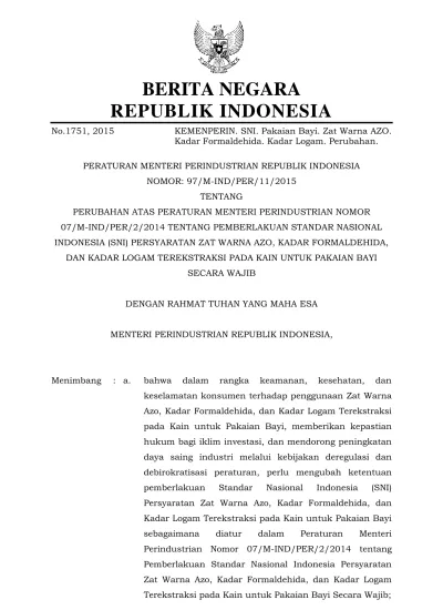 2015, No B. Bahwa Berdasarkan Pertimbangan Sebagaimana Dimaksud Dalam ...