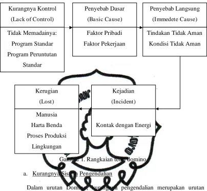 Gambar 1. Rangkaian teori domino 