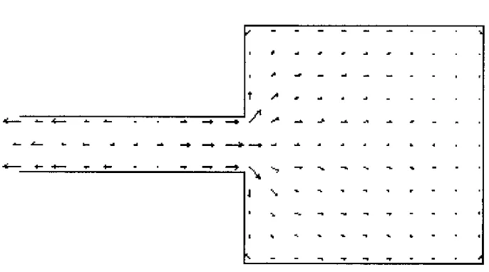 Gambar 12. Pola arus pada detik ke 60, skala : 1 cm = 0.5 m/dt2 