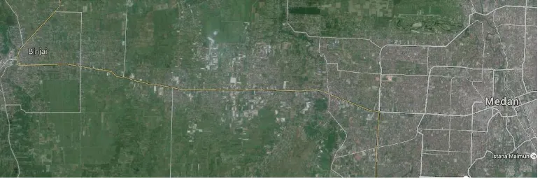 Gambar  2.1 Peta Kota Binjai dari Kota Medan 