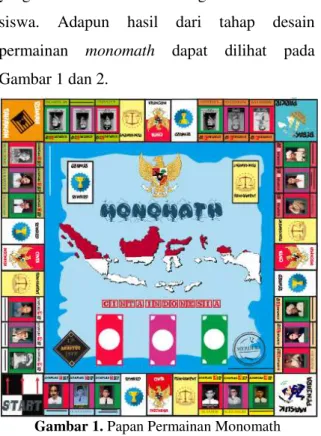 Gambar 1. Papan Permainan Monomath  