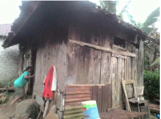 Gambar 2. Rumah Keponakan bapak I Wayan Sadra, yang dipinjam sebagai tempat tinggal 