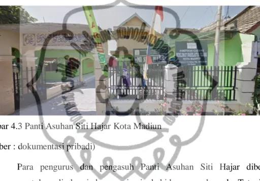 Gambar 4.3 Panti Asuhan Siti Hajar Kota Madiun  (Sumber : dokumentasi pribadi) 