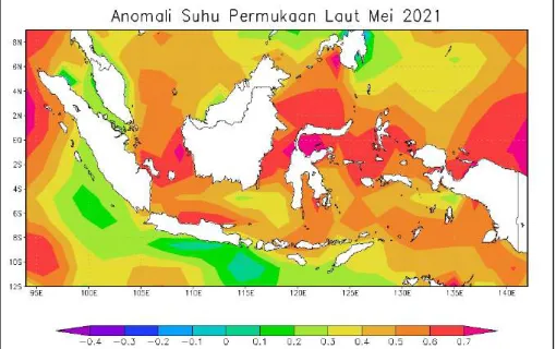 Gambar 1 Anomali Suhu Permukaan Air Laut (SPL) Sumber : www.esrl.noaa.gov