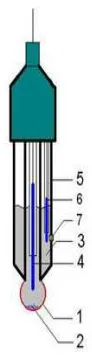 Gambar 2.4. Elektrode pH Meter Modern 