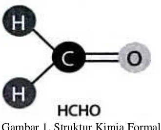 Gambar 1. Struktur Kimia Formalin  
