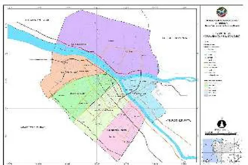 Tabel 3.1 Luas Wilayah Menurut Kecamatan di Kota Pontianak,  2017 