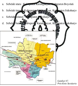    Gambar 87. Peta Kota Surakarta 