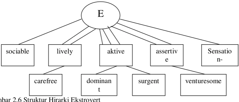 Gambar 2.6 Struktur Hirarki Ekstrovert 