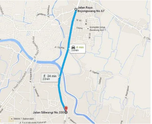 Gambar III-5 Lokasi Wilayah Studi Ruas Jalan Terusan Bojongsoang 