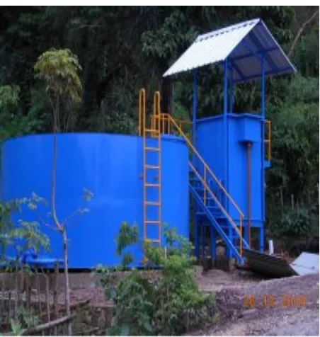Gambar 5. Instalansi pengolahan air di desa alue                     1 