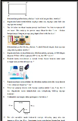 Gambar 1. Soal Pretest dan Posttest 