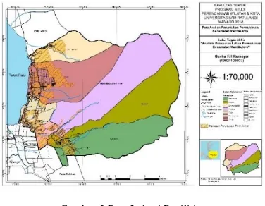 Gambar 2 Peta Administrasi Kecamatan Mantikulore Sumber : Badan Perencanaan dan Pembangunan Daerah  Kota Palu 