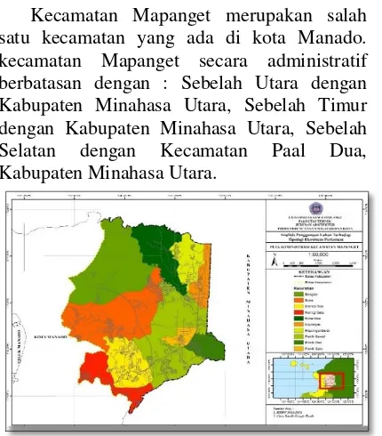 Gambar 1 : Peta Administrasi Kecamatan 