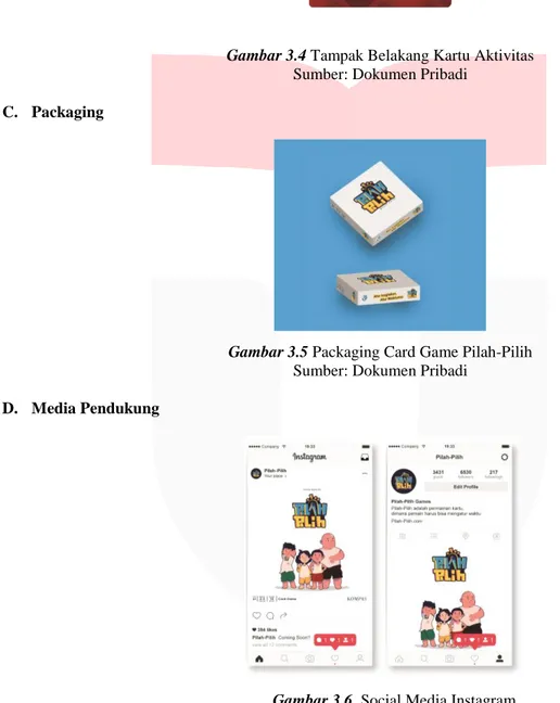 Gambar 3.5 Packaging Card Game Pilah-Pilih 