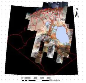 Figure 2. Determination of gas flaring polygons in Algeria using Landsat 8 images. 