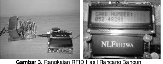 Gambar 3.  Rangkaian RFID Hasil Rancang Bangun 