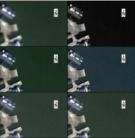 Table 2. Quality evaluation of fused images: Water body 