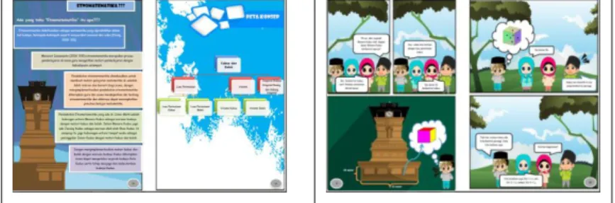 Gambar 2 Desain media comic math 