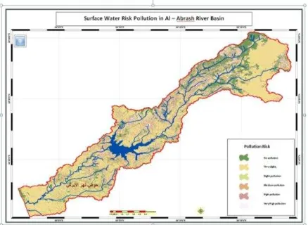 Figure 4: surface water pollution risk map: 