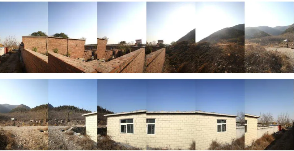 Figure 4. Registration of LiDAR point cloud and sequence images 