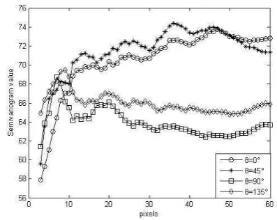 Figure 1. Semi-variogram of water sample in differentdirections