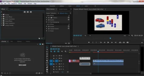 Gambar 4.3. Tampilan Adobe Premiere Pro CC  d.  Adobe Audition CC 