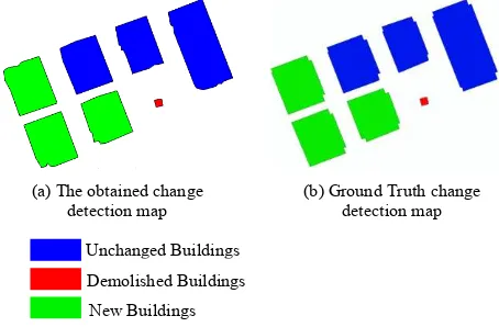 Figure 5.  Object-oriented image classification and buildings extraction 