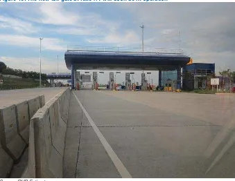 Figure 12: Current toll exit conditions at Cikarang Barat (at KM30) 