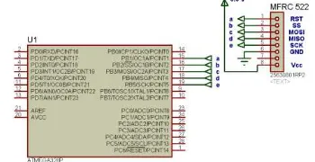 Gambar 1. Konfigurasi pin modul MFRC522 RFID[3] 