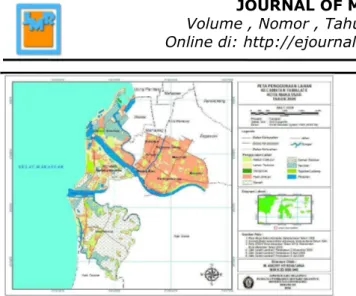 Gambar 10. Peta penggunaan lahan pesisir  Kecamatan Tamalate Kota Makassar tahun 2012 