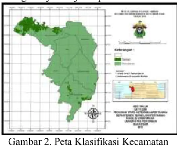 Gambar 2. Peta Klasifikasi Kecamatan  Biringkanaya Tahun 2010  Berdasarkan  Berdasarkan  Tabel  4
